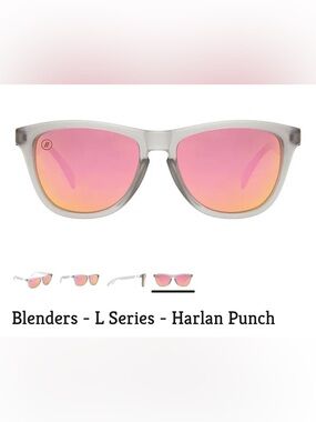 Blenders L-Series Harlan Punch Sunglasses - Pink Mirror Lenses